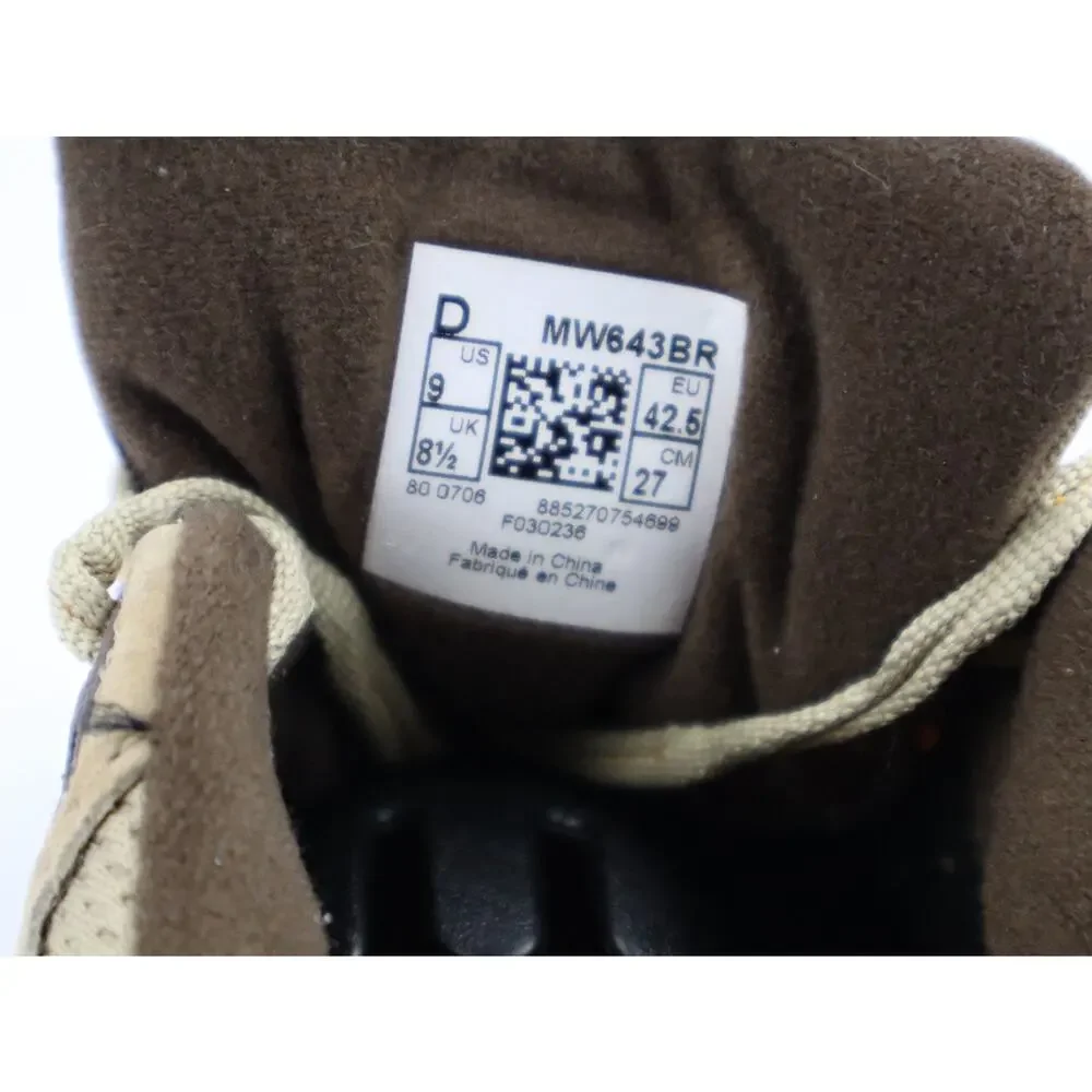 New Balance 643 Trail Walking Hike Shoes MW643BR Brown Tan Suede Women's 9